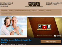 Tablet Screenshot of myersfinancialservices.com